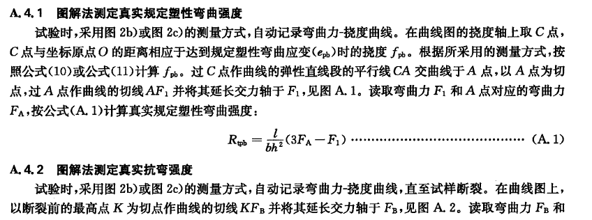金屬材料規定塑形彎曲強度和真實抗彎強度的測定方法